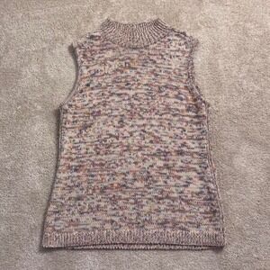 Talbots multi colored sweater tank Size M